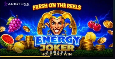 Aristova Gaming promo banner for Energy Joker, Hold and Win