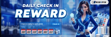 ROOSPIN Daily Check-In Reward promo banner