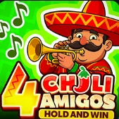 4 Chili Amigos pokie cover