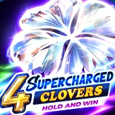 4 Supercharged Clovers pokie cover